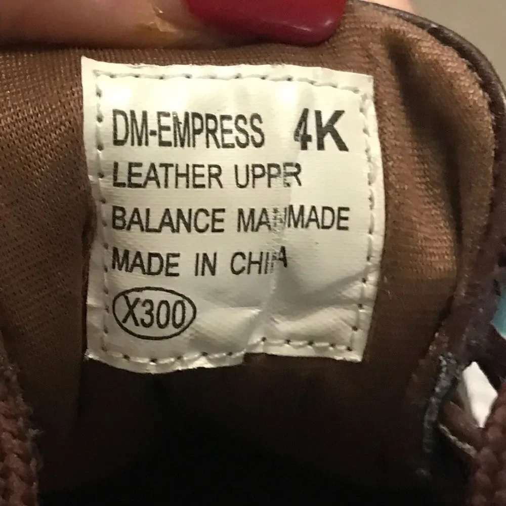 Vintage Dane Leather Kids Shoes Brown Size 4K